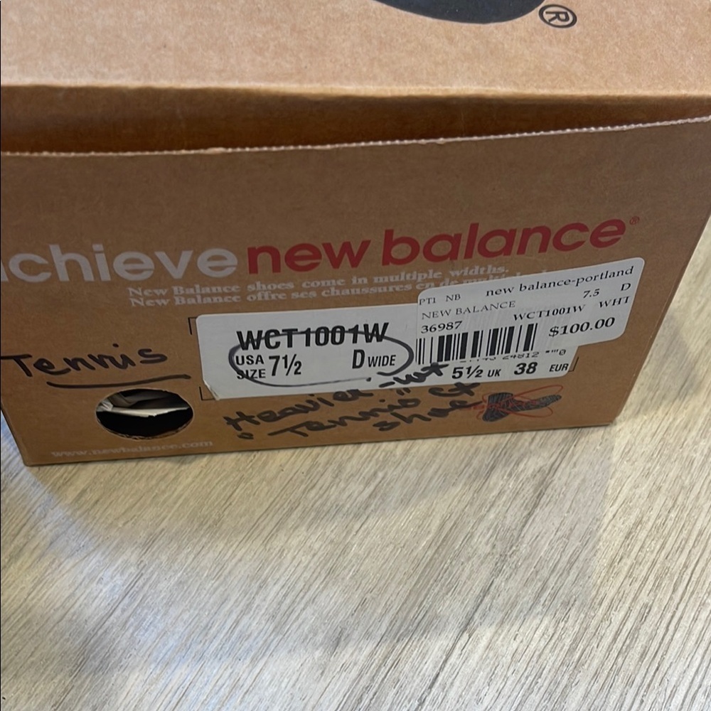 New Balance 1001 Tennis White Sneakers Size 7 - Picture 9 of 10